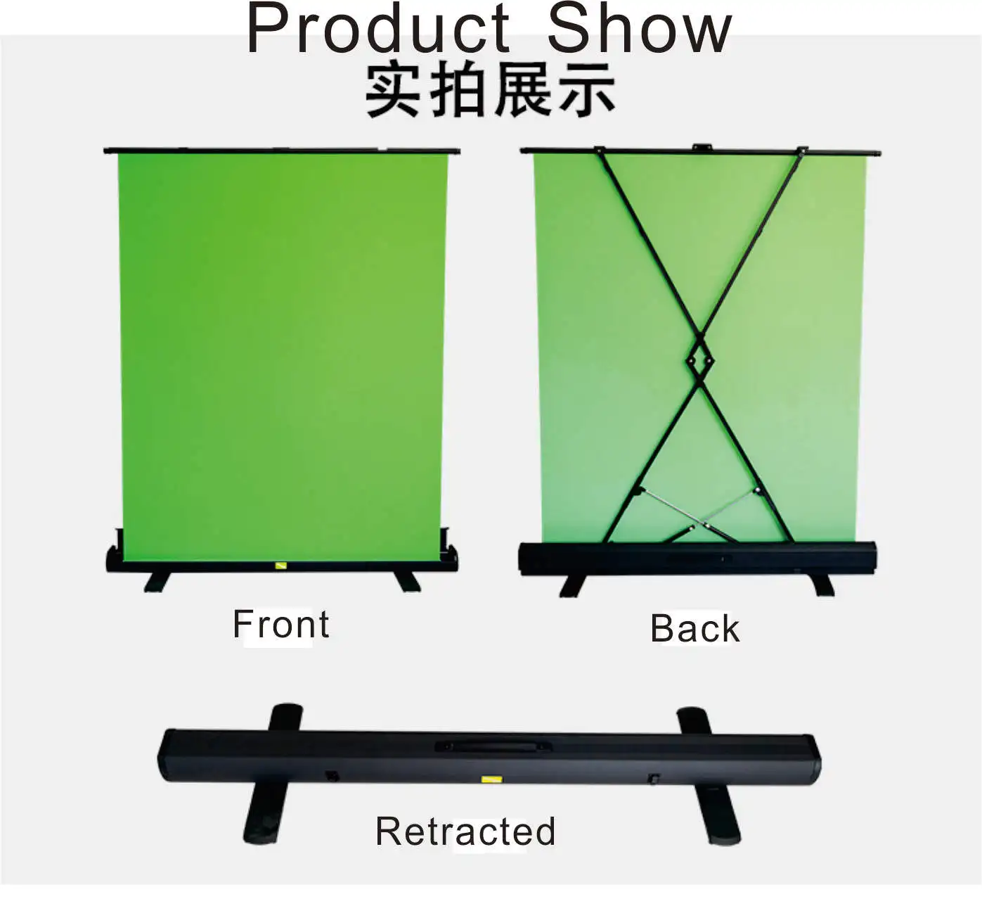 150x200cm Motorized Drop Down Green Screen Background Green Screen for Live Show