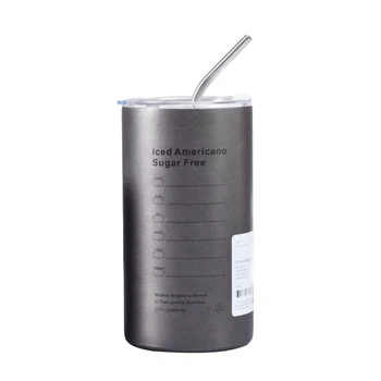 Custom Portable Coffee Cup Straw Thermos Double Stainless Steel Eco-Friendly for Automotive Use and Thank You Gifts