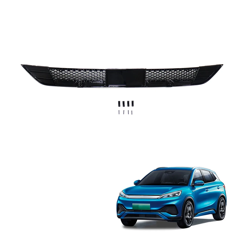 Car Exterior Body Kit Yuan Plus Accessories Breathable Engine Mesh Grid PP Plastic Fly Bug Prevention Grid For Byd ATTO 3