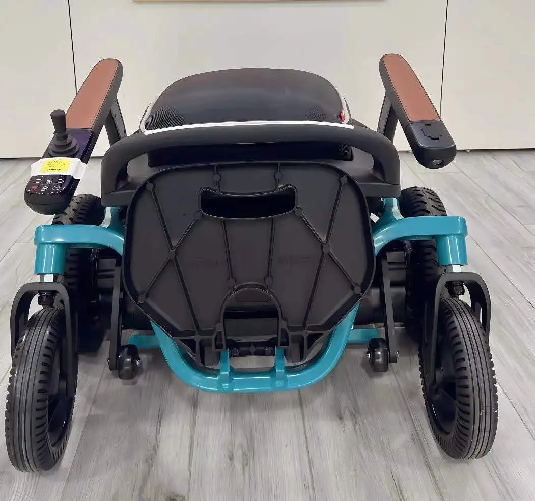 Folding lightweight electric wheelchair with electromagnetic brake new design armrest with the touchable light for elder-Beiz-04 supplier