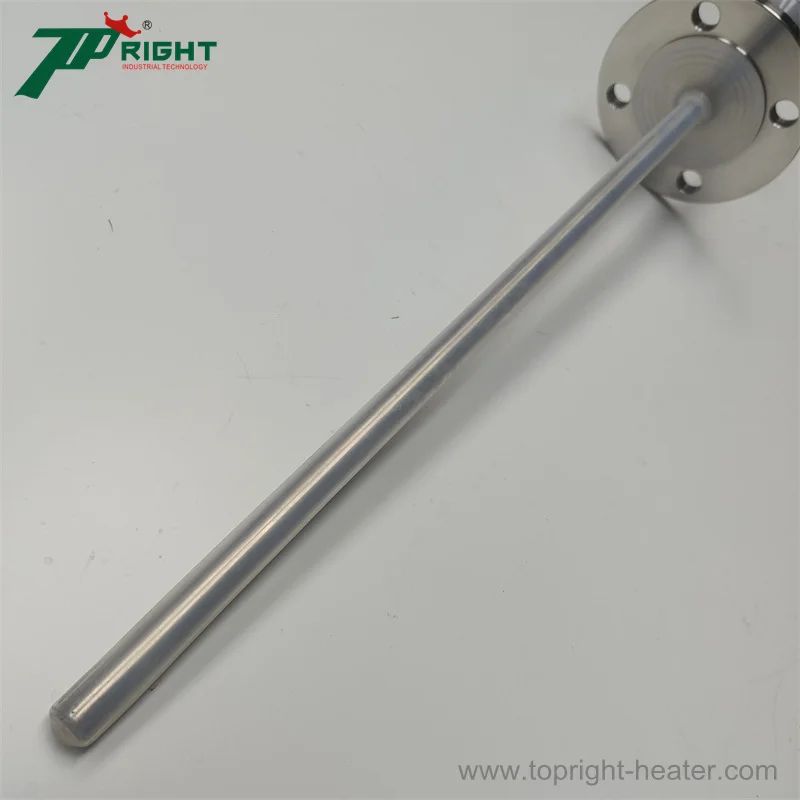 Probe 16mm RTD PT100 Sensor with 2B Flange - Topright Precision