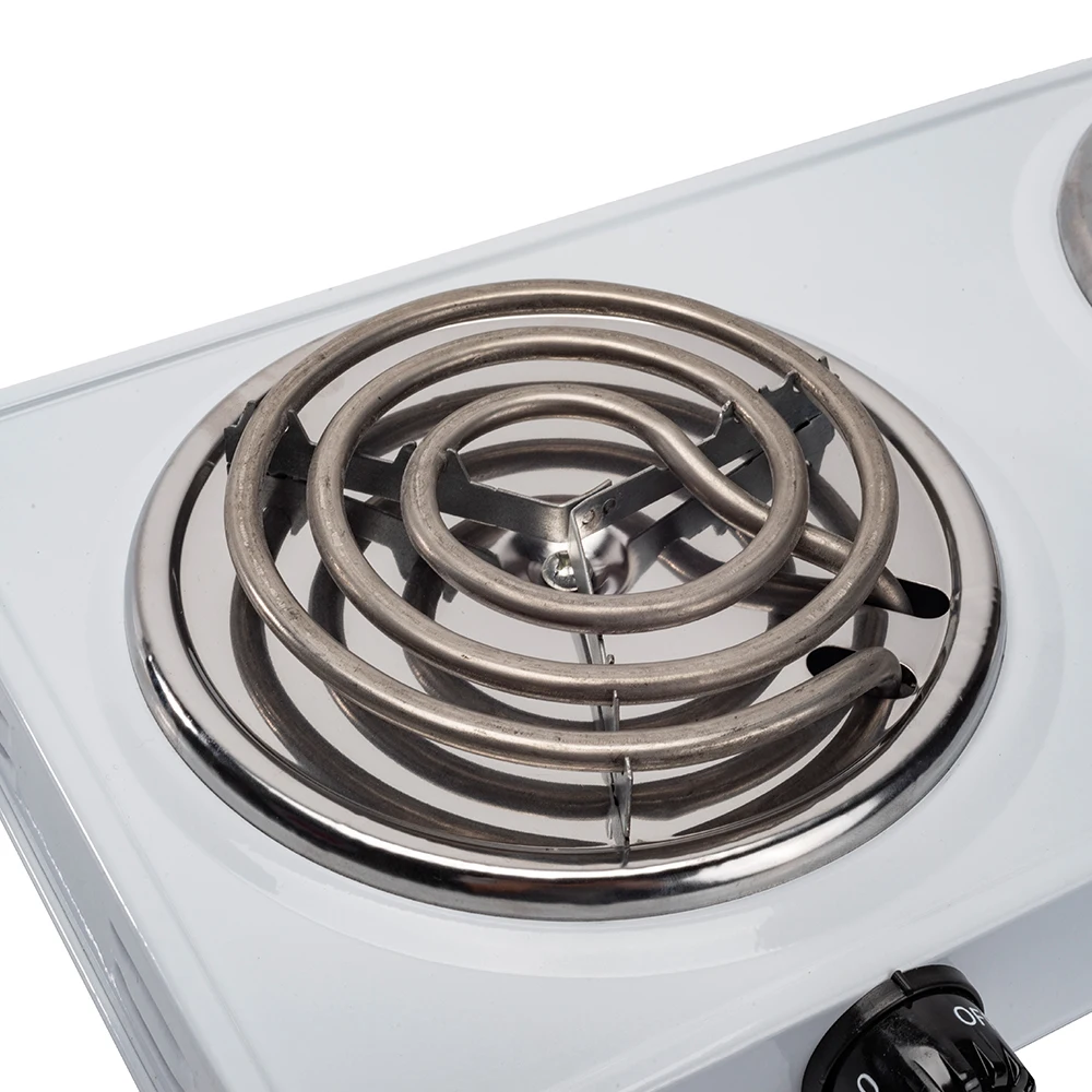 Stainless Steel Double Stove Burner Electric Stove Coil Iron Single Hot  Plates Portable Electric Stove Without Gas