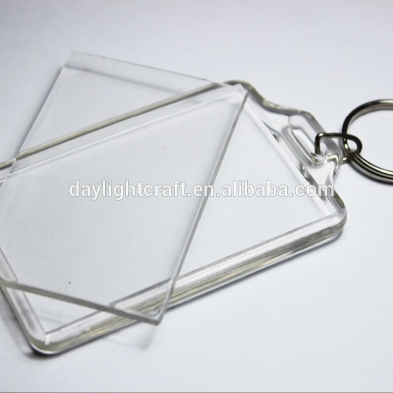 Promotional 2015 Newest Transparence Plastic Keychains Buy Transparence Plastic Keychains