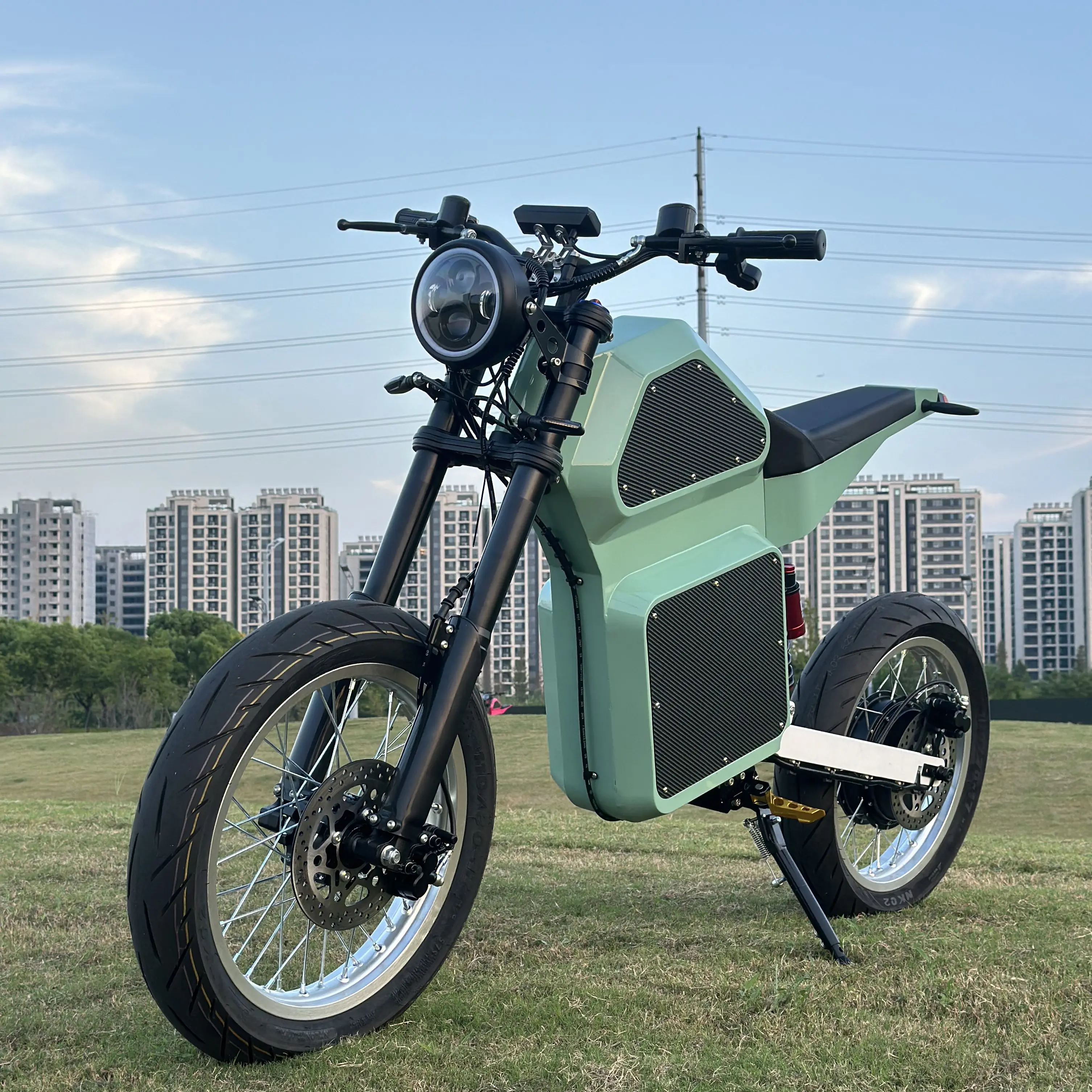 Stealth Bomber 72V 75Ah high 1-speed 100km/h 120km/h lithium battery electric  mountain bike