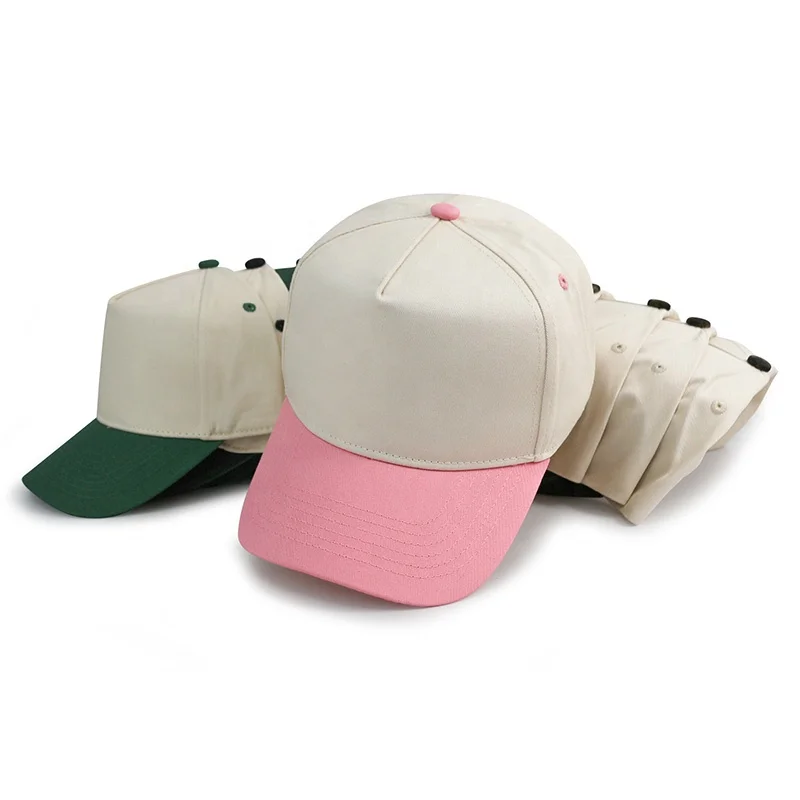 HBA54 in Stock Plain Blank Wholesale Two Tone Beige Cheetah Leopard Baseball Caps for Women Men