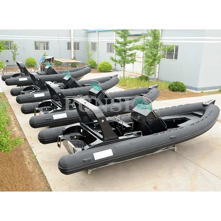 Hot Sale 25ft Deep V Fiberglass Hull RHIB for Offshore Divers