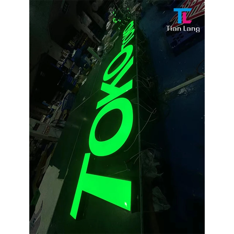 סימני LED מותאמים לפי בקשתך עם אותיות ערוץ מאורות חזיתית, יוצרים Diy 3d באקריליק מוסד בסין