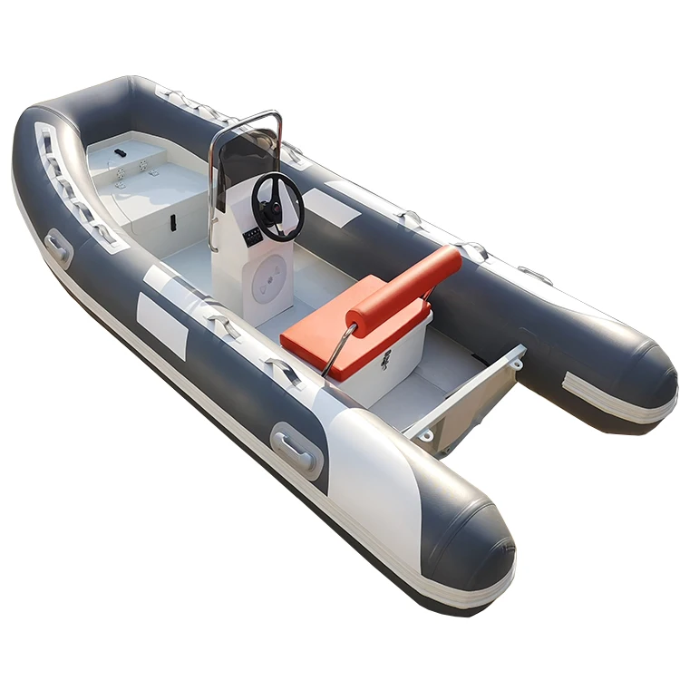 CE 6 Person Electric RIB 360 Boat Aluminium Deep V Hull Inflatable Rescue RIB Boat for the ocean with 30 HP