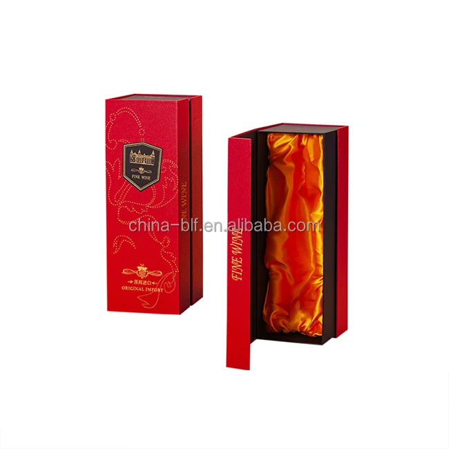 Cardboard Luxury Gift Wine Boxes With Custom Logo For Single Wine