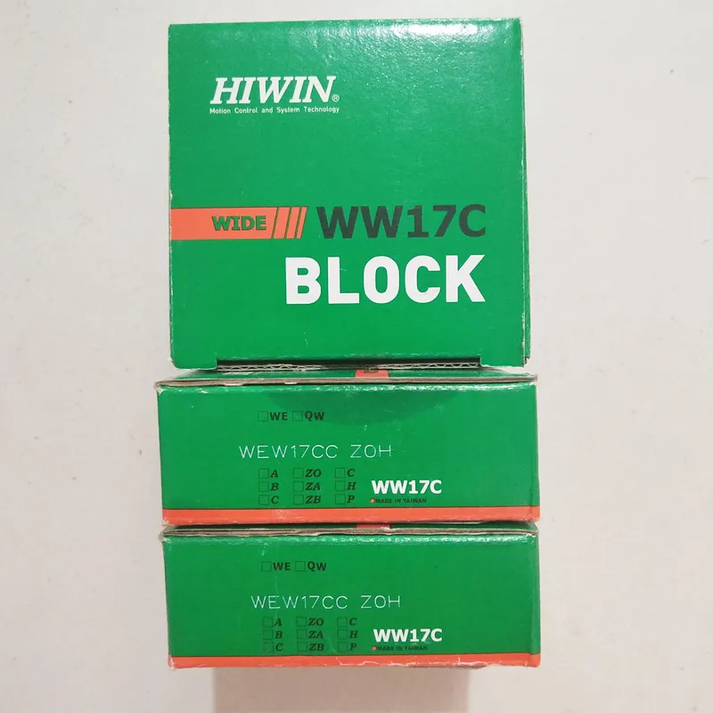 Original HIWIN Linear Guide Slide Block WEW17 WER17R WW17CC WEW17CC