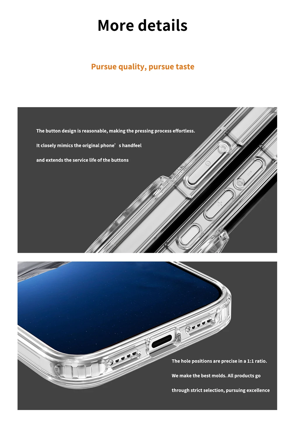 product laudtec luxury waterproof transparent magnetic mobile phone case for iphone 17 pro max 16 pro protective mobile cell cover-7