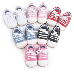 Hot Sale Infant Toddler Anti-slip Baby Anti-Slip Soft Sole Bottom Baby Shoes Newborn Soild Baby Sneakers
