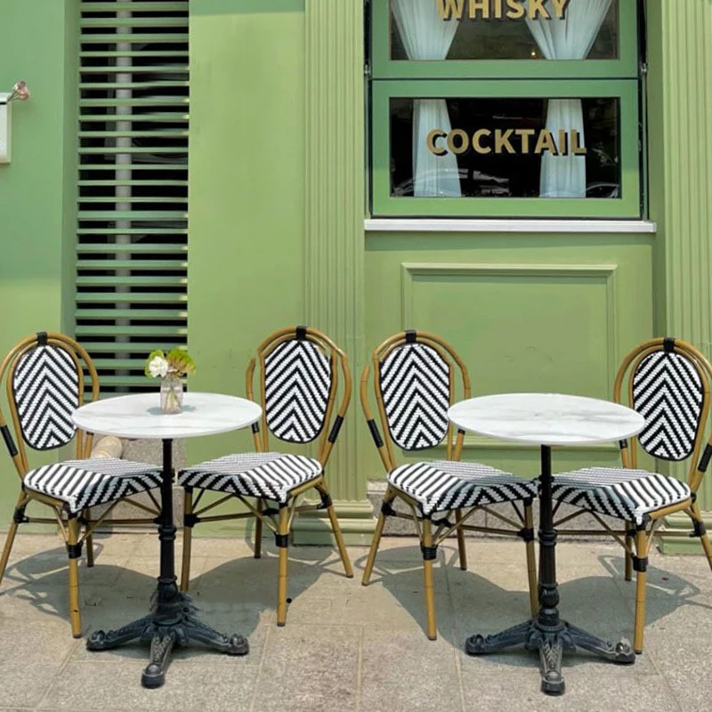 Sedie Mobili In Rattan Outdoor Ristorante Tavolo Da Pranzo Bistro