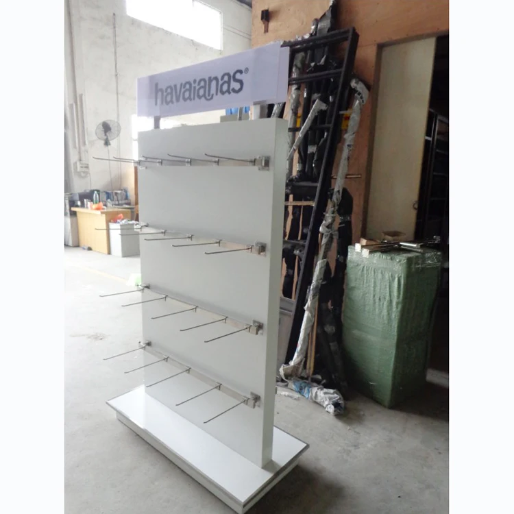 Metal Floor Hook Display Stand for Socks