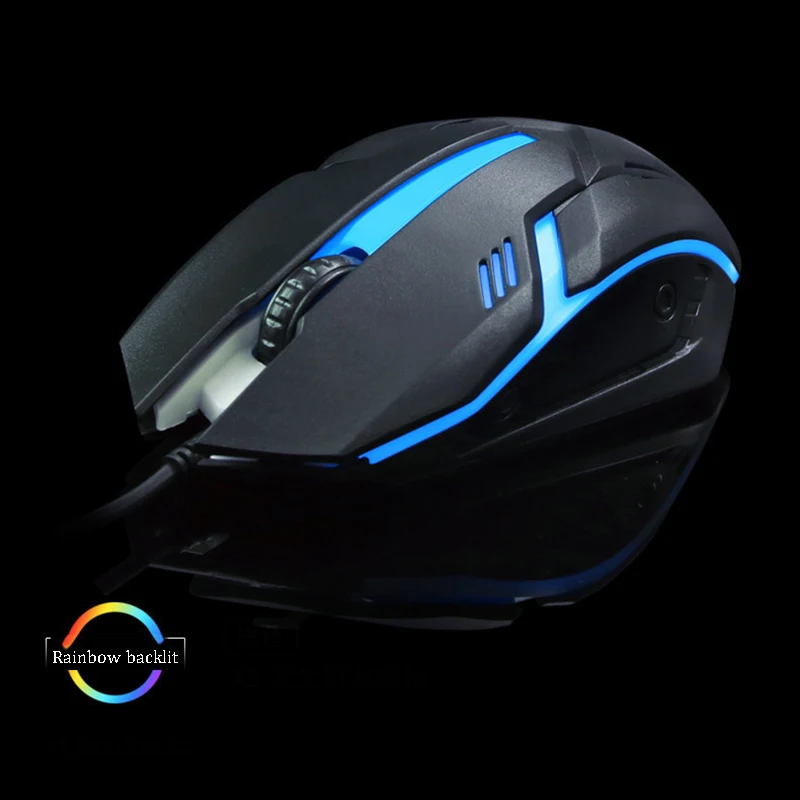 Factory 2020 New Model Gaming Wired Mouse USB Wired 3D Backlit Computer Accessories Game Mouse