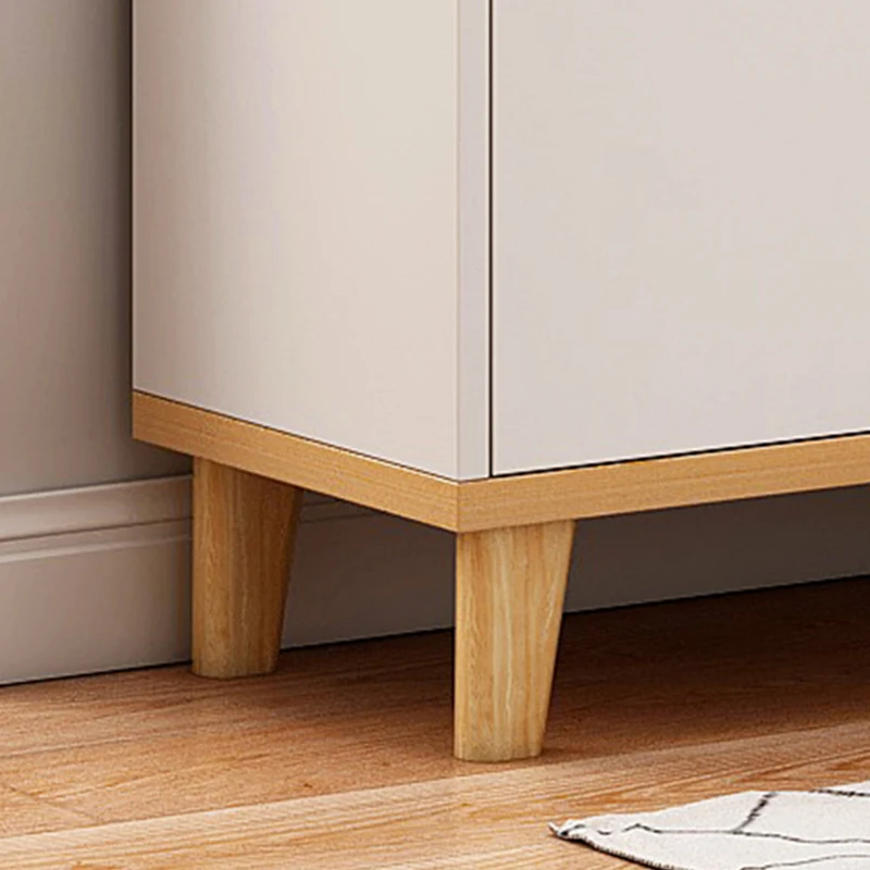 Modern Entryway 2 Drawer Large Capacity White Wooden Shoe Cabinet Storage Rack Japanese Meuble Chaussure for Home Cabinet