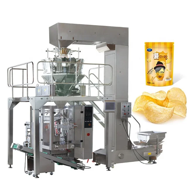 Snack Granule Packing Machine Automatic Rice Sugar Powder Coffee potato crisps Bag Vertical Granule Packing Machine