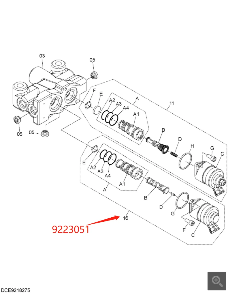Original Excavator Spare Parts - Solenoid Valves for Hitachi