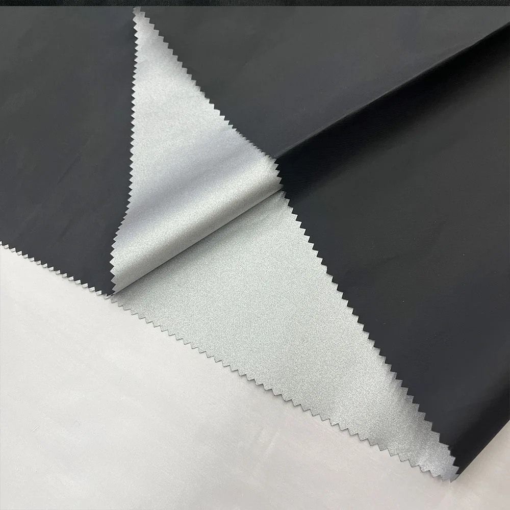 Wholesales 100% Polyester 190T Taffeta with Silver Coated Fabric Waterproof Fabric for Outdoor