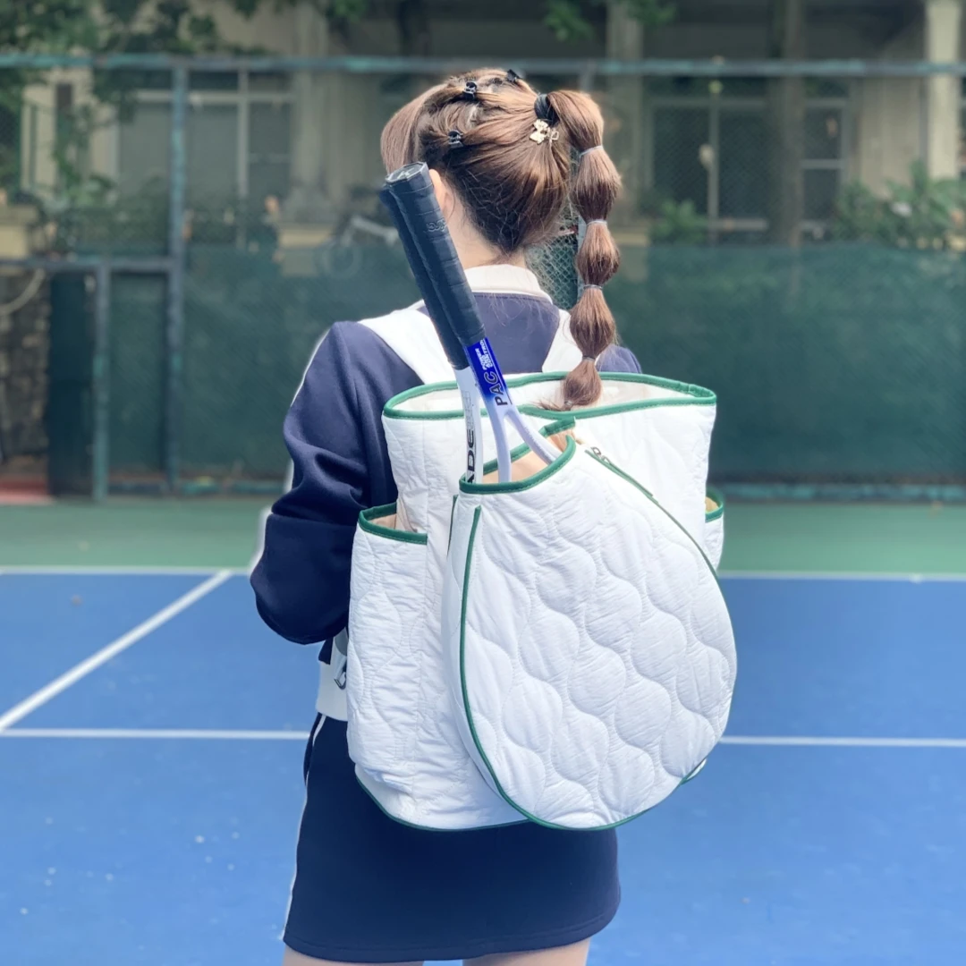 RTS New Arrival Women White Pickleball Paddle Racket Bag  display picture 2