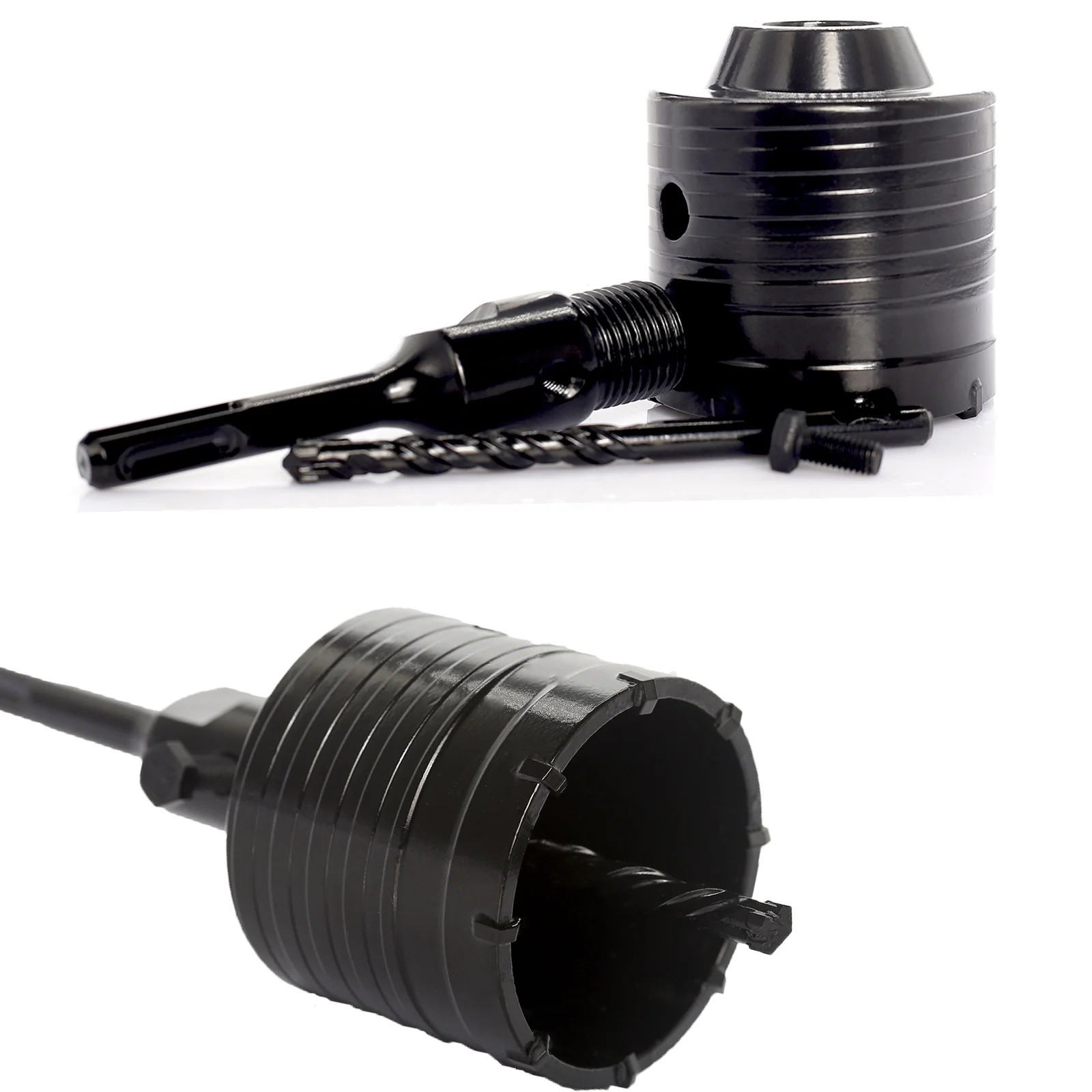 Sds Plus Shank Masonry Hole Saw Cutter Wall Drill Bit Kit,Cutting Dia