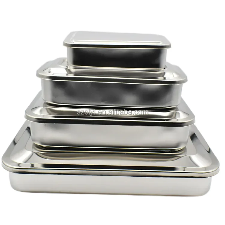 High Quality Medical 304 Stainless Steel Surgical Instruments Sterilization Tray