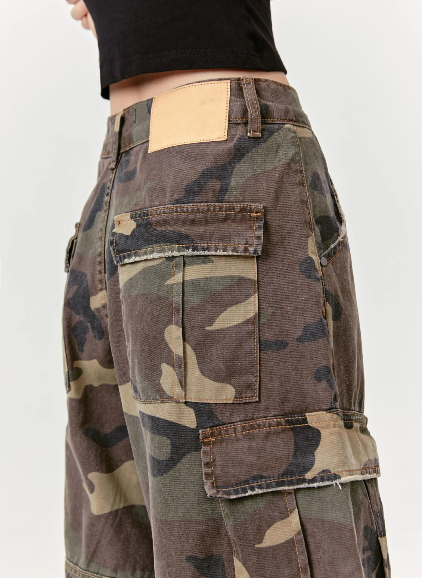 Clothing Manufacturers Desert Camo Cargo Loose Custom Denim Shorts Men Men's Shorts