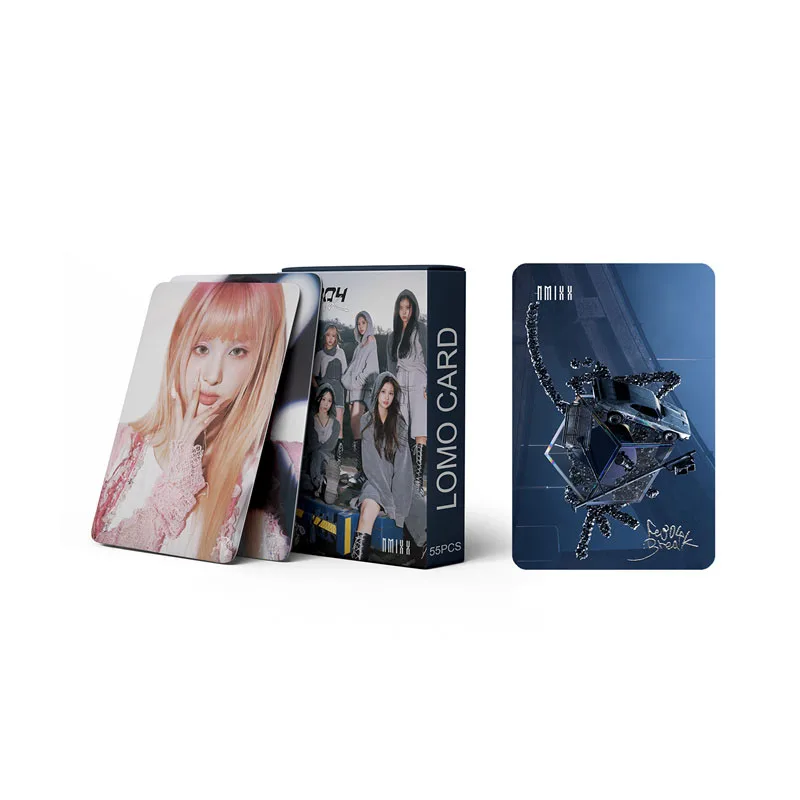 55pcs/set KPOP NMIXX 2nd EP Fe3o4 Photocards - Festive Gifts