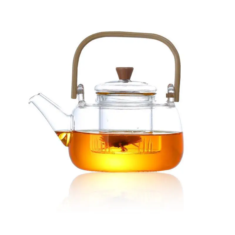 Théière En Verre Borosilicate 1000 Ml Avec Infuseur - Compatible Cuisinière Et Lave-vaisselle