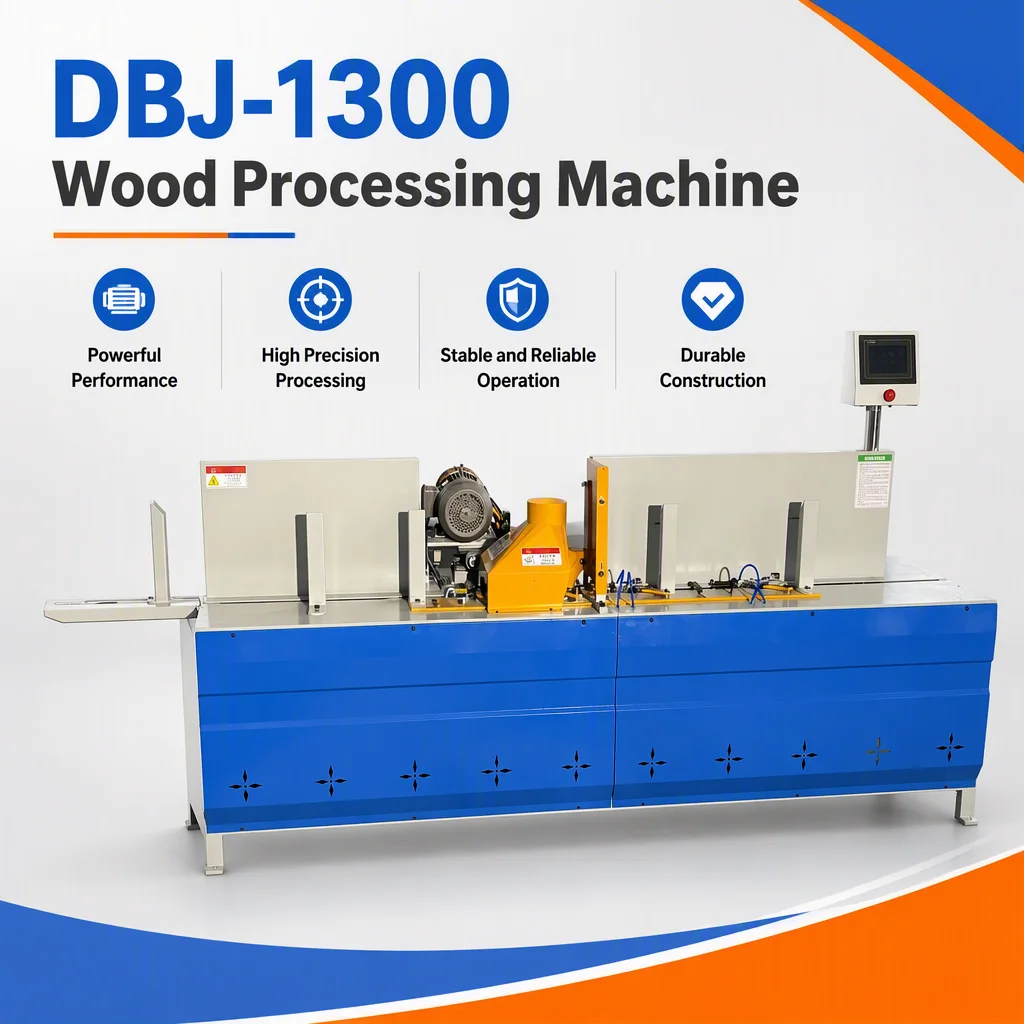 Automatic Wood Pallet Chamfer Milling Machine DBJ-1300 Plate Chamfering Equipment for Wood Processing