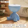 stile creativo con spazio di archiviazione laterale - grigio blu
