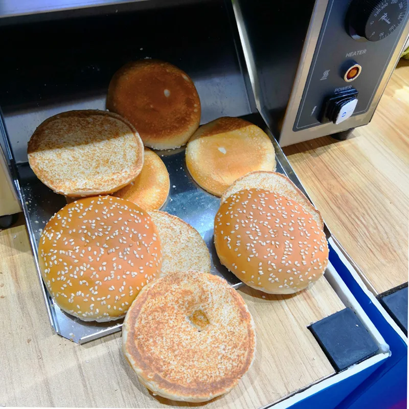 Commercial Continuous Burger Toaster Electric Burger Bun Toaster  Kfc Burger Bread Toaster Machine