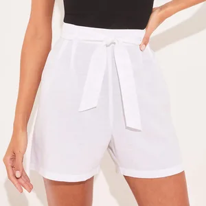 2026 Summer Casual Mid Waist Eco-Friendly Chiffon Shorts Cotton Elastic Waist Loose Hot