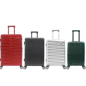 CKD SKD Hardside Expandable ABS PC Suitcase Wholesaler 5 PCS Luggage Set Manufacturer With Detachable Spinner Wheels