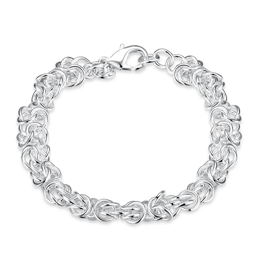 Elegant Romantic Dragon Clasp Faucet Bracelet 925 Sterling Silver