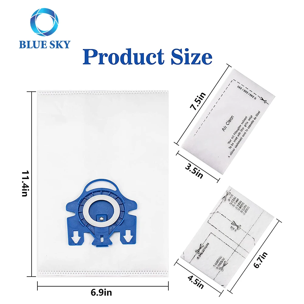 3d Airclean Bags Dust Filter Bag For Miele Gn 3d S227 S240 S270 S400 ...