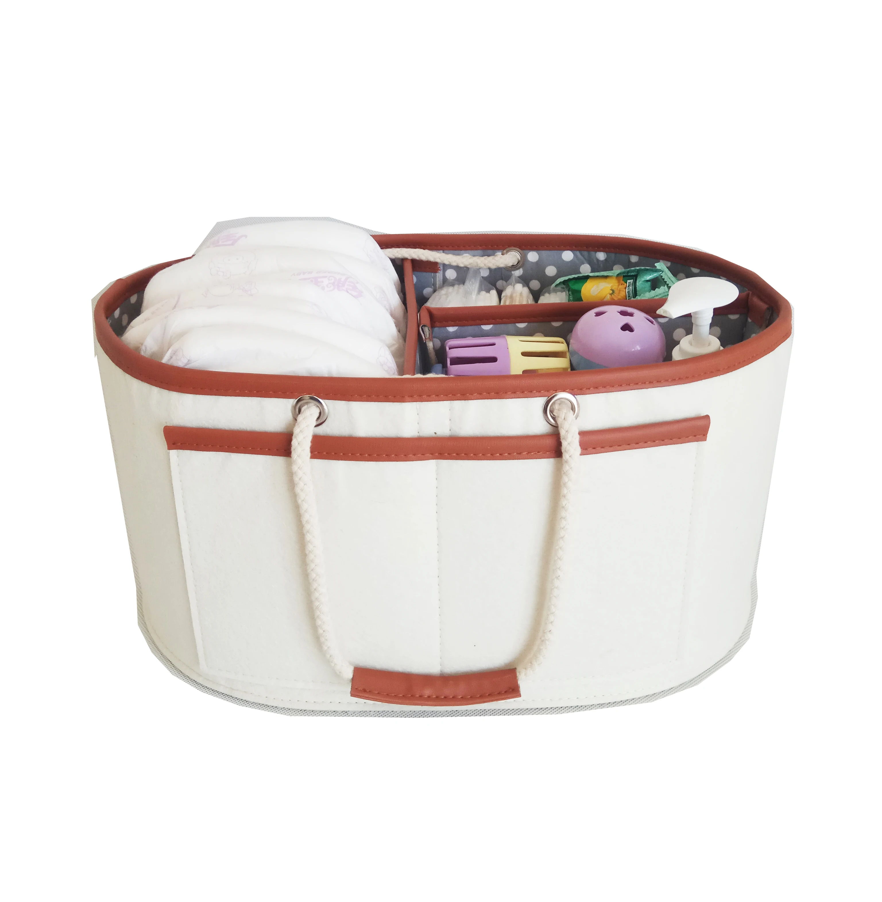 Baby Diaper Caddy Organizer Diaper Tote Bag Nursery Storage Bin