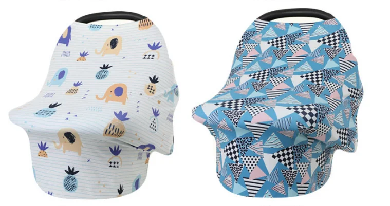 Super Soft Shredded Milk Fabric Multi Use Nursing Covers for Breast Feeding and Baby Car Seat Cover supplier