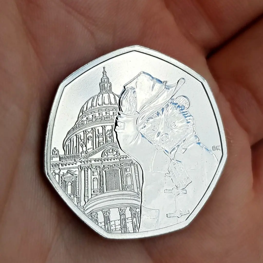WD Ebay Ready Sale Royal Mint Replica paddington Bear 50p Value Coins Collection