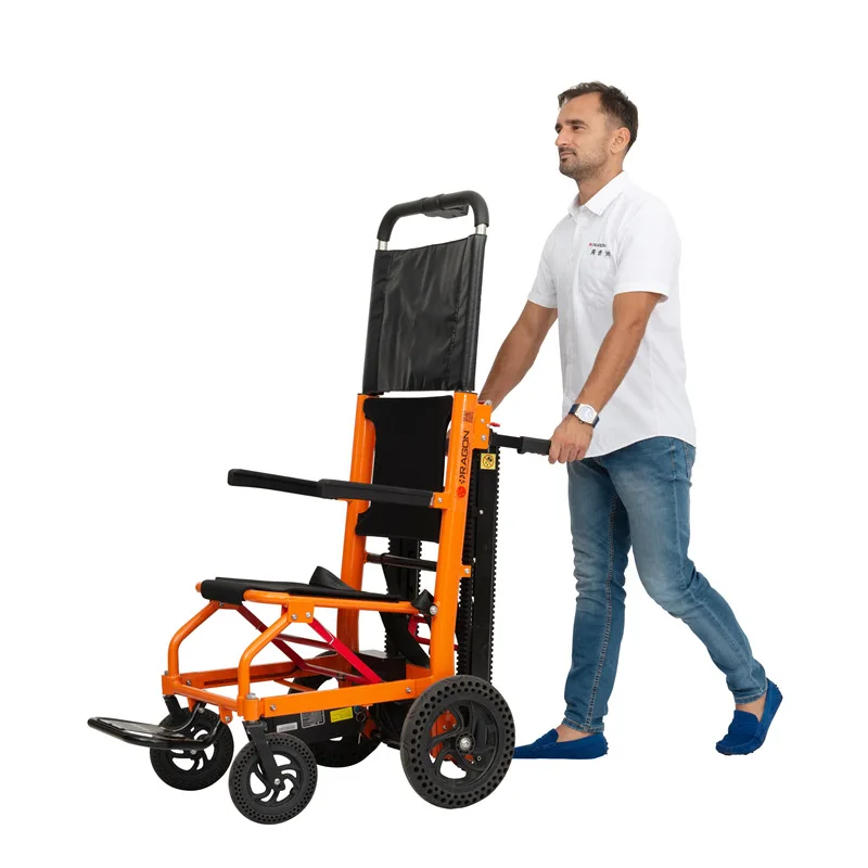 Portable Wheelchair Trolley with Crawler Climbing Stair Function for Disabled Individuals Rehabilitation Equipment