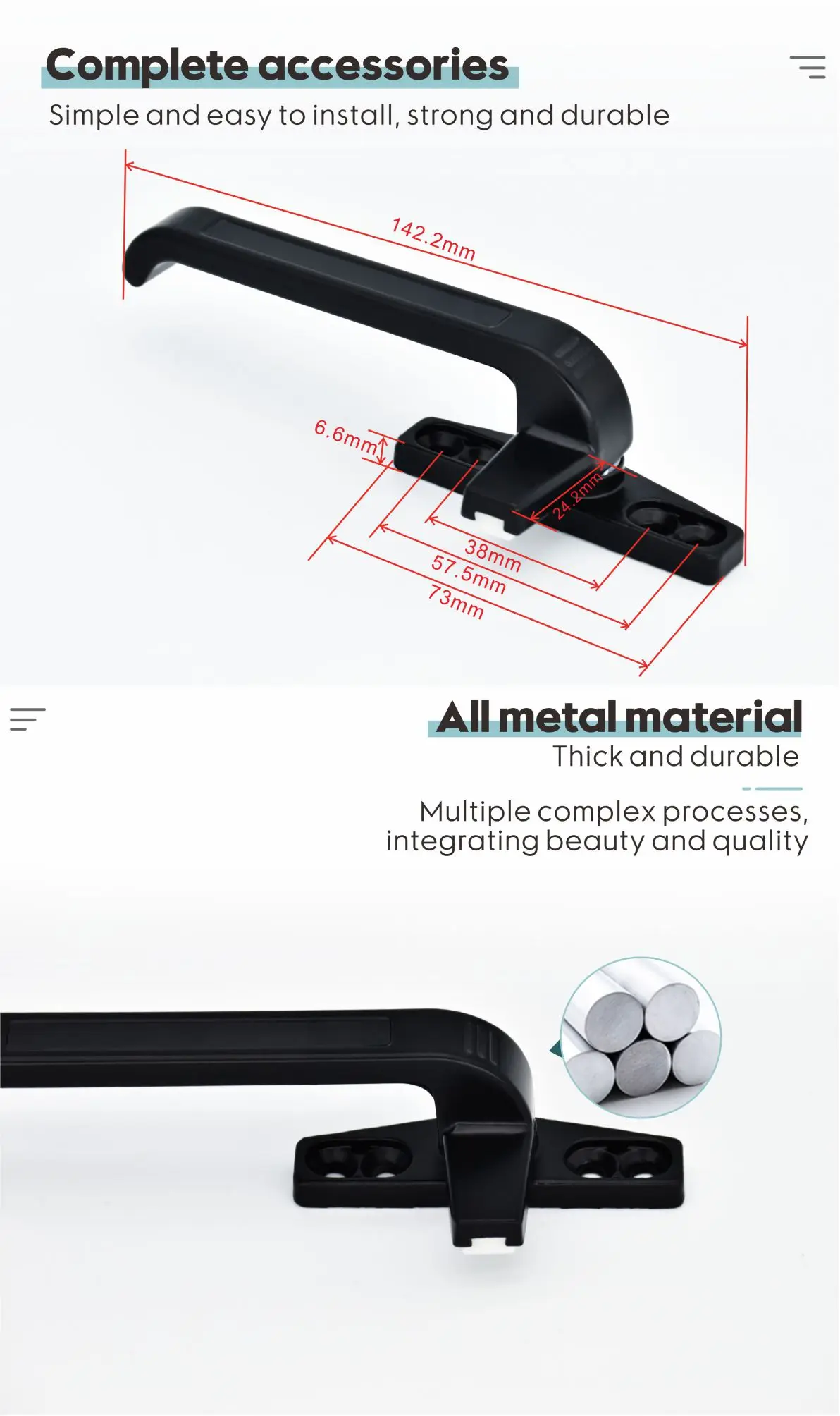 Window Handle for different kind of window crank hardware supplier