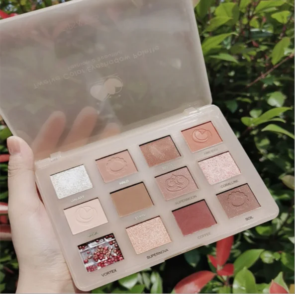 
2021 в виде бабочек, новинка, 12-цветных теней для век под матовый пудровый макияж для макияжа, минеральный краситель Высокая Пигмент мрамор тени для век Блеск фальшивый тени для век 