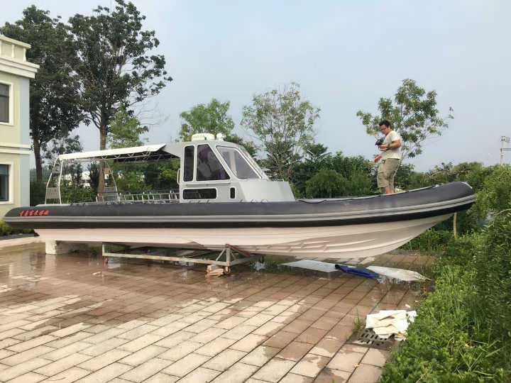 Большой коммерческий чартерный пассажирский скоростной катер морская спасательная операция кабина ребрышки 9 м-12 м