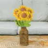 Five-ringed pointed double-leaf sunflower