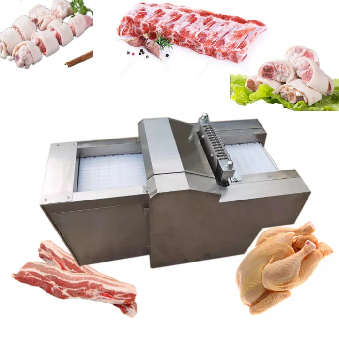 Electric Meat Cube Cutter Fish Dicer Cut Goat Pork Frozen Meat Cutting Machine Beef Slicer Dicing Chicken Cutting Machine Price
