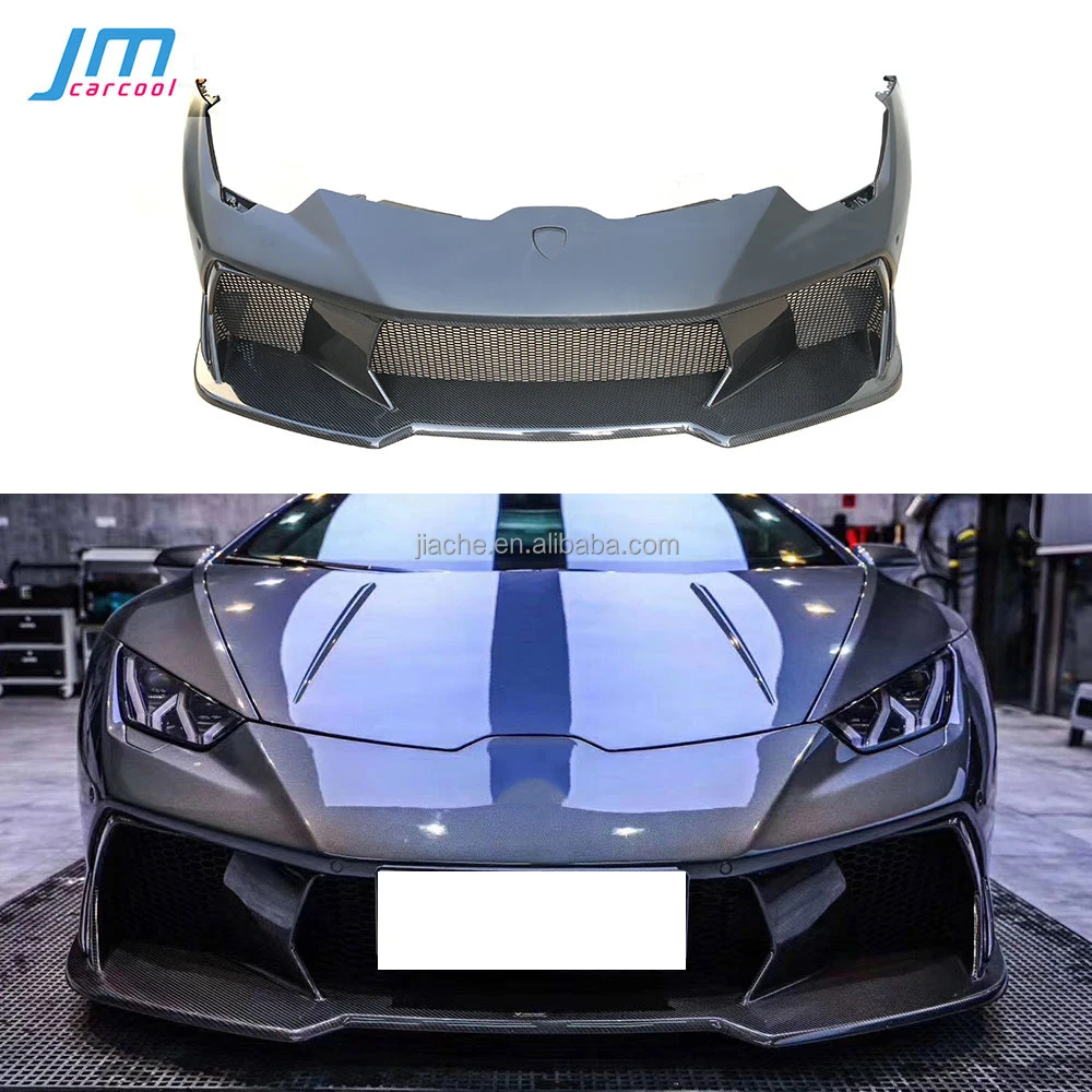 Dry Carbon Fiber Front Bumper Cover Head Mesh Grills Case For Lamborghini  Huracan Lp610 Lp580 V Style Facelift Body Kits - Buy Body Kits For  Lamborghini Lp610,Front Bumper Guard For Lamborghini,Carbon Fiber