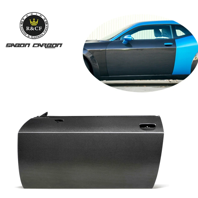 Dodge Challenger Door Panel OE Style Carbon Fiber Lightweight Pair 2015-2025