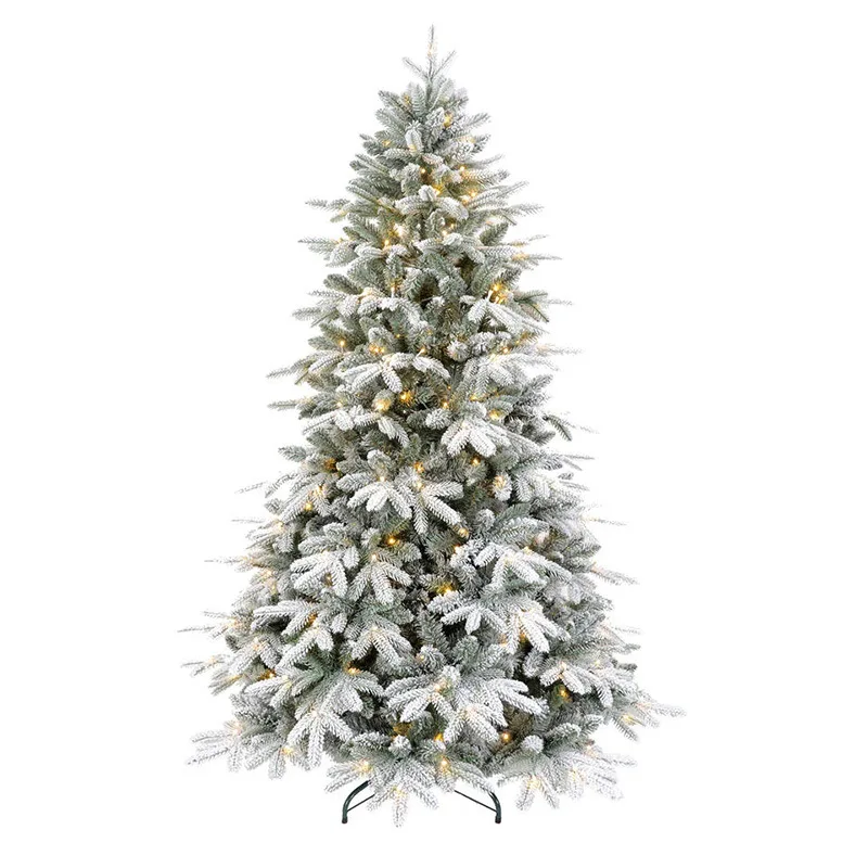 Pre-Lit Artificial Feel Real High-grade PE Christmas Tree 6FT/7FT/8FT Source Factory Customization