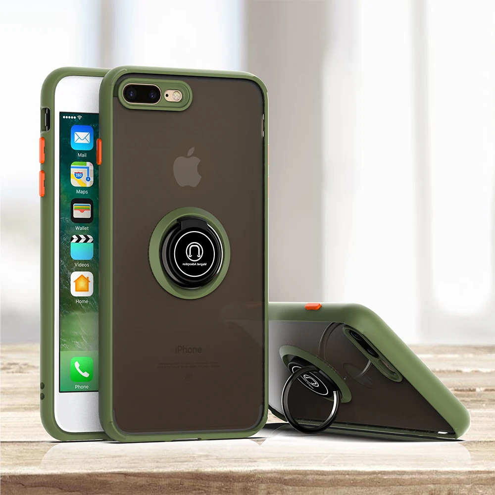 Simple Style Shock Proof Hybrid Armor Case for Apple iPhone 8 Phone Cases