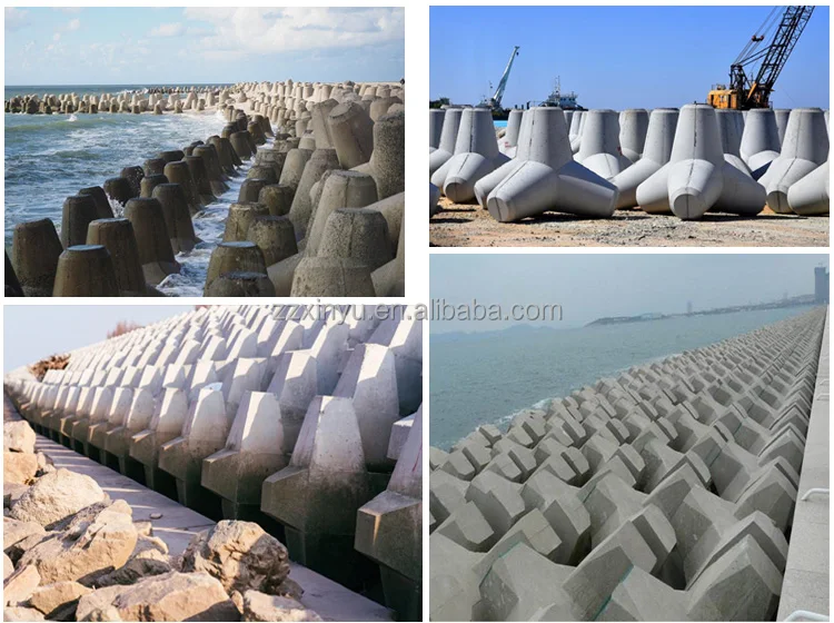 China Supplier Concrete Tetrapod Framework for Breakwater Stone